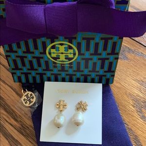 Tory Burch Kira Pearl-Drop Earrings